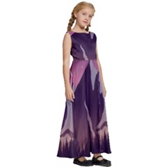 Kids  Satin Sleeveless Maxi Dress 