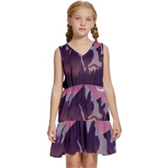 Kids  Sleeveless Tiered Mini Dress 