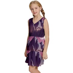 Kids  Sleeveless Tiered Mini Dress 