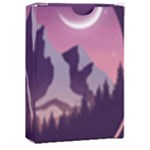 Mountain Night Crescent Moon Playing Cards Single Design (Rectangle) with Custom Box