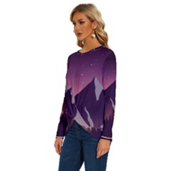 Long Sleeve Crew Neck Pullover Top 