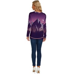 Long Sleeve Crew Neck Pullover Top 