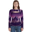 Women s Cut Out Long Sleeve T-Shirt 