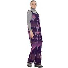 Women s Side Zip Front Pouch Ski And Snowboard Bib Pants	 