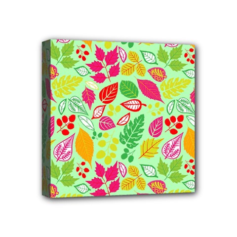 Flower Flora Floral Nature Pattern Seamless Mini Canvas 4  x 4  (Stretched) from ArtsNow.com