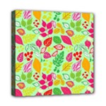 Flower Flora Floral Nature Pattern Seamless Mini Canvas 8  x 8  (Stretched)