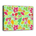 Flower Flora Floral Nature Pattern Seamless Canvas 14  x 11  (Stretched)