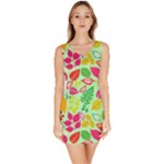 Flower Flora Floral Nature Pattern Seamless Bodycon Dress