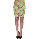 Flower Flora Floral Nature Pattern Seamless Bodycon Skirt