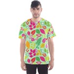 Flower Flora Floral Nature Pattern Seamless Men s Sport Mesh T-Shirt