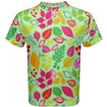 Flower Flora Floral Nature Pattern Seamless Men s Cotton T-Shirt