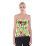 Flower Flora Floral Nature Pattern Seamless Spaghetti Strap Top