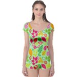 Flower Flora Floral Nature Pattern Seamless Boyleg Leotard 