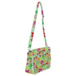 Flower Flora Floral Nature Pattern Seamless Shoulder Bag with Back Zipper