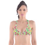 Flower Flora Floral Nature Pattern Seamless Plunge Bikini Top