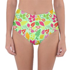 Reversible High-Waist Bikini Bottoms 