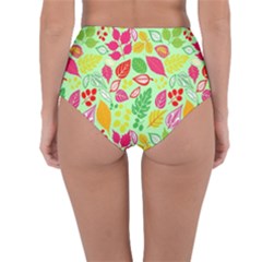 Reversible High-Waist Bikini Bottoms 