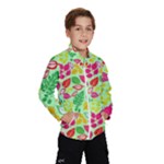 Flower Flora Floral Nature Pattern Seamless Kids  Windbreaker