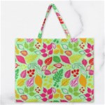 Flower Flora Floral Nature Pattern Seamless Zipper Large Tote Bag