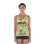 Flower Flora Floral Nature Pattern Seamless Sport Tank Top 