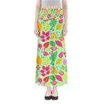 Flower Flora Floral Nature Pattern Seamless Full Length Maxi Skirt