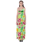 Flower Flora Floral Nature Pattern Seamless Empire Waist Maxi Dress