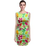 Flower Flora Floral Nature Pattern Seamless Classic Sleeveless Midi Dress