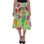 Flower Flora Floral Nature Pattern Seamless Perfect Length Midi Skirt