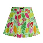 Flower Flora Floral Nature Pattern Seamless Mini Flare Skirt