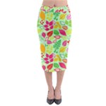 Flower Flora Floral Nature Pattern Seamless Midi Pencil Skirt