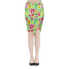 Flower Flora Floral Nature Pattern Seamless Midi Wrap Pencil Skirt from ArtsNow.com