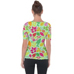 Shoulder Cut Out Short Sleeve Top 