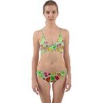 Flower Flora Floral Nature Pattern Seamless Wrap Around Bikini Set