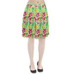 Flower Flora Floral Nature Pattern Seamless Pleated Skirt