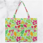 Flower Flora Floral Nature Pattern Seamless Zipper Medium Tote Bag