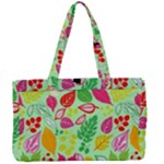 Flower Flora Floral Nature Pattern Seamless Canvas Work Bag