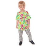 Flower Flora Floral Nature Pattern Seamless Kids  Raglan T-Shirt