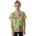 Flower Flora Floral Nature Pattern Seamless Kids  Short Sleeve Shirt