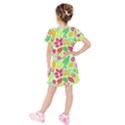 Kids  Short Sleeve Velvet Dress 