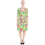 Flower Flora Floral Nature Pattern Seamless Wrap Up Cocktail Dress