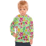 Flower Flora Floral Nature Pattern Seamless Kids  Hooded Pullover