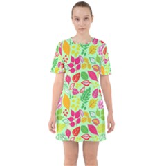 Sixties Short Sleeve Mini Dress 