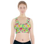 Flower Flora Floral Nature Pattern Seamless Sports Bra With Pocket