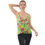 Flower Flora Floral Nature Pattern Seamless Chiffon Cami