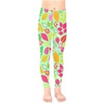 Flower Flora Floral Nature Pattern Seamless Kids  Leggings