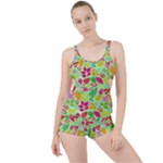 Flower Flora Floral Nature Pattern Seamless Boyleg Tankini Set 