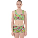 Flower Flora Floral Nature Pattern Seamless Work It Out Gym Set