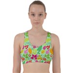 Flower Flora Floral Nature Pattern Seamless Back Weave Sports Bra