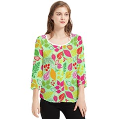 Chiffon Quarter Sleeve Blouse 