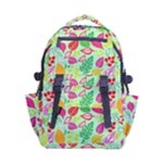 Flower Flora Floral Nature Pattern Seamless Carry-on Double Buckle Travel Backpack